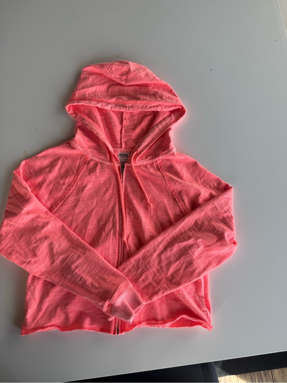 PINK Victoria’s Secret Neon Zip Hoodie Jacket